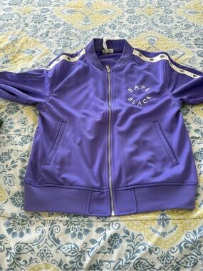 Bape Men’s Purple Zip Up Track Jacket
